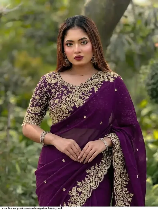 Purple_Fency_Satin_Saree_With_Elegant_Embroidery_Work