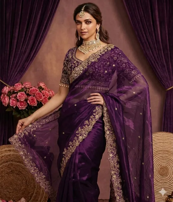 Purple_Fency_Satin_Saree_With_Elegant_Embroidery_Work