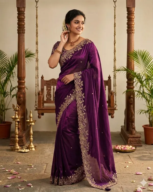 Purple_Fency_Satin_Saree_With_Elegant_Embroidery_Work