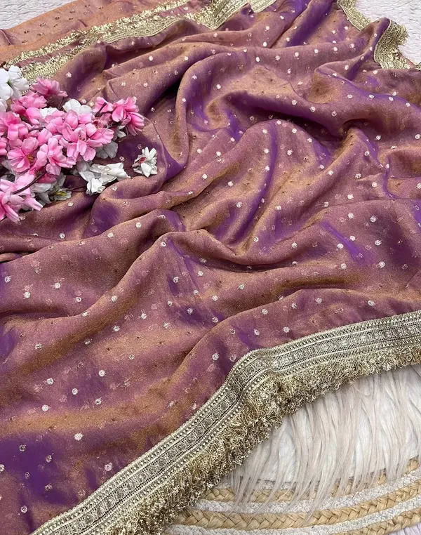 Elegant_Purple_Ombre_Saree_With_Golden_Border_And_Pearl_Embellishments