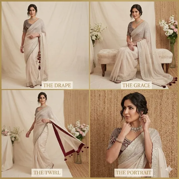 Elegant_Offwhite_Organza_Saree_With_Embellished_Border_And_Embroidered_Blouse