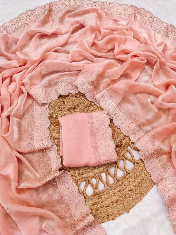 Pink_Embroidered_Chiffon_Saree_With_Blouse_Piece