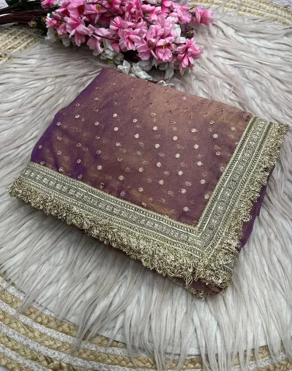 Elegant_Purple_Ombre_Saree_With_Golden_Border_And_Pearl_Embellishments