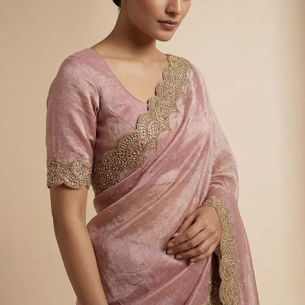 Shimmering_Rose_Gold_And_Mauve_Organza_Dupatta_With_Glitter_Work