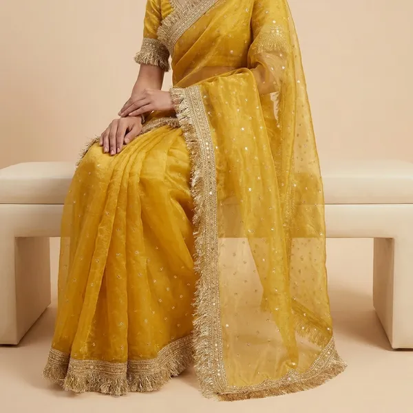 Mustard_Yellow_Georgette_Saree_With_Heavy_Golden_Embroidered_Border