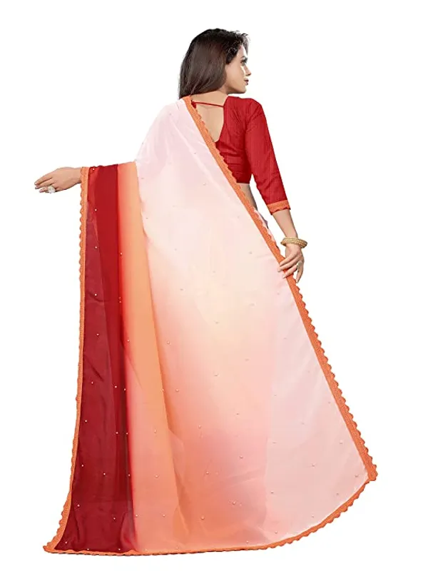 Fashion_Day_Self_Design_Fashion_Georgette_Saree_With_Unstitched_Blouse_(Orange_And_Maroon)