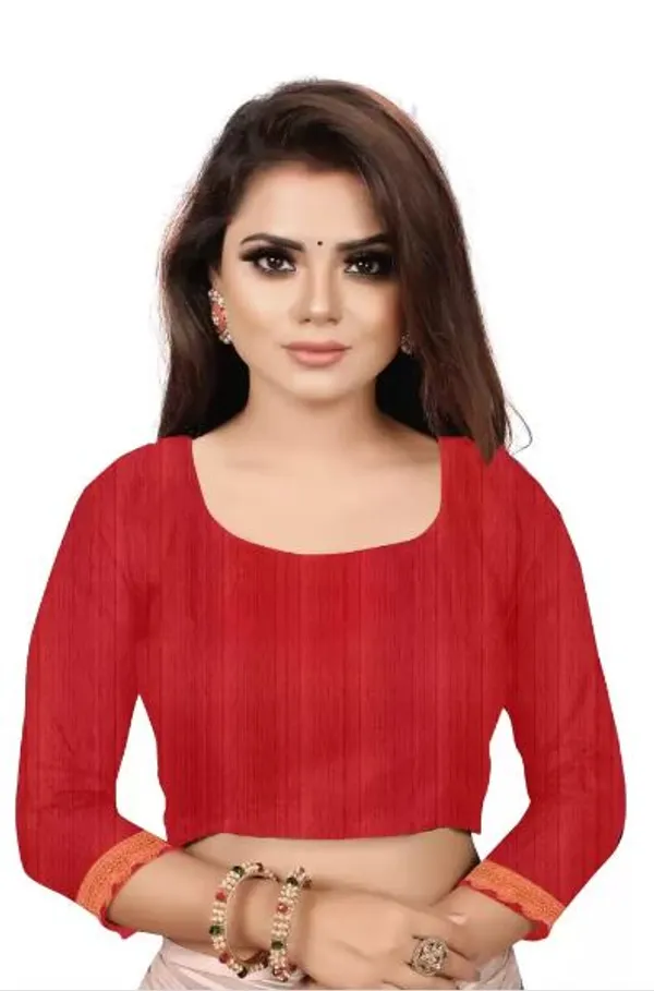 Fashion_Day_Self_Design_Fashion_Georgette_Saree_With_Unstitched_Blouse_(Orange_And_Maroon)