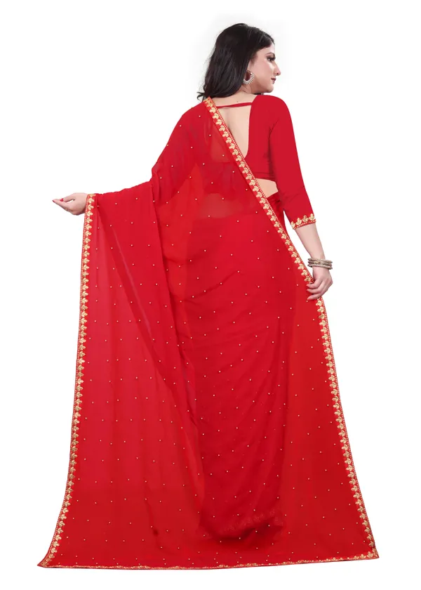 Fashion_Day_Self_Design_Fashion_Georgette_Saree_With_Unstitched_Blouse_(Red)