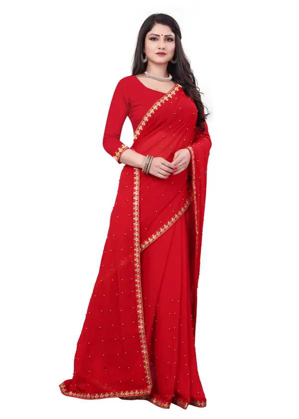 Fashionday_Embroidered_Fashion_Georgette_Saree_With_Unstitched_Blouse_(Red)