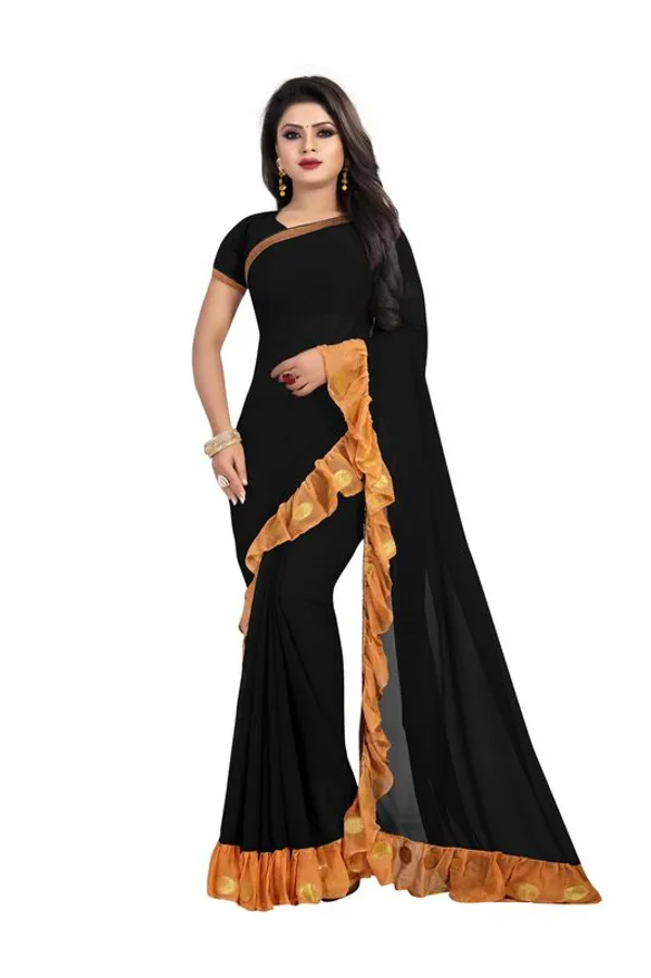Fashion_Day_Color_Block_Bollywood_Georgette_Saree_(Black)