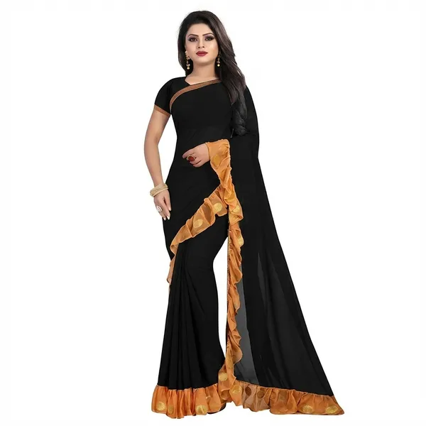 Fashion_Day_Color_Block_Bollywood_Georgette_Saree_(Black)