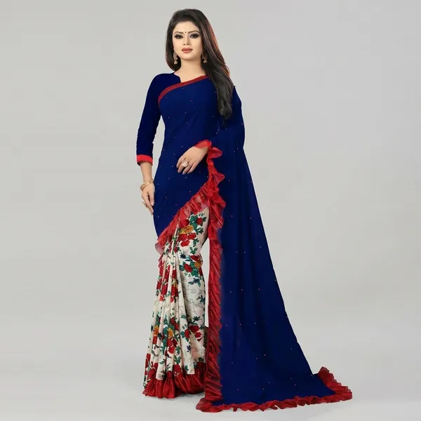 Fashion_Day_Printed_And_Self_Design_Bollywood_Georgette_Saree_(Dark_Blue)