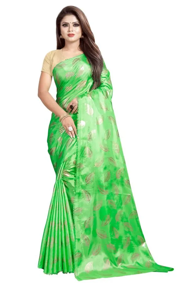 Fashion_Day_Applique_And_Floral_Print_Bollywood_Art_Silk_Saree_(Green)