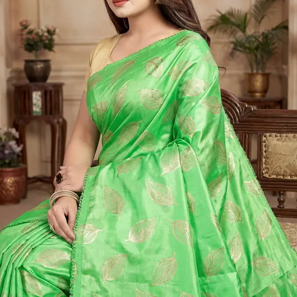 Fashion_Day_Applique_And_Floral_Print_Bollywood_Art_Silk_Saree_(Green)