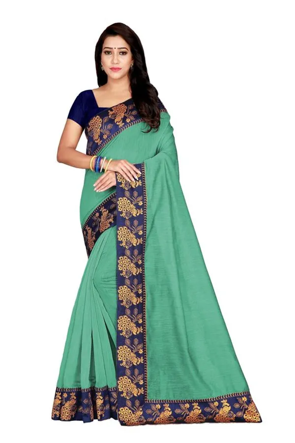 Fashion_Day_Solid/Plain_Bollywood_Chanderi_Saree_(Light_Green)