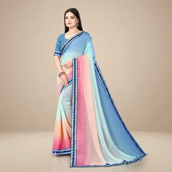 Fashion_Day_Solid/Plain_Bollywood_Georgette_Saree_(Beige)