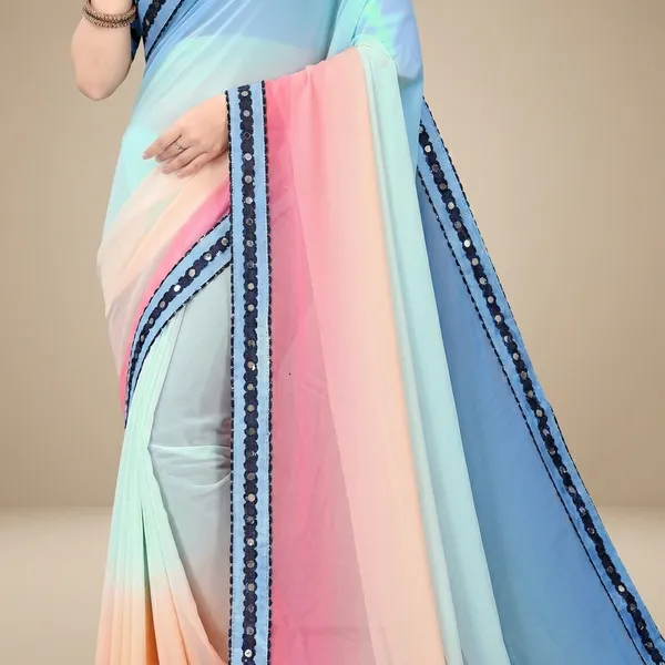 Fashion_Day_Solid/Plain_Bollywood_Georgette_Saree_(Beige)