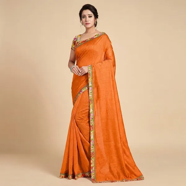 Fashion_Day_Embellished_Bollywood_Chanderi_Saree_(Orange)