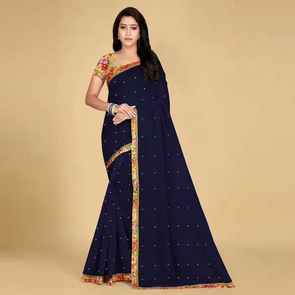 Fashion_Day_Embellished_Bollywood_Chanderi_Saree_(Dark_Blue)