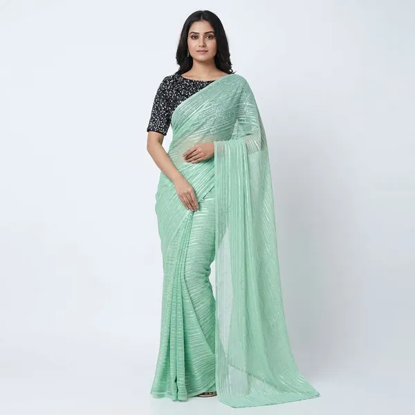 Fashionday_Fashion_Georgette_Saree_With_Unstitched_Blouse_(Light_Green)