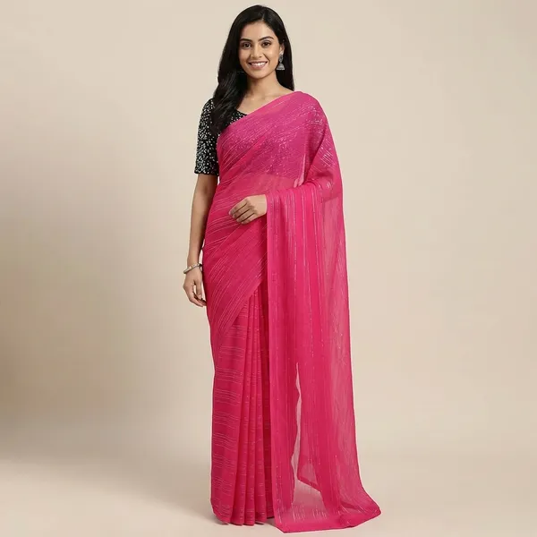 Fashionday_Woven_Fashion_Georgette_Saree_With_Unstitched_Blouse_(Pink)