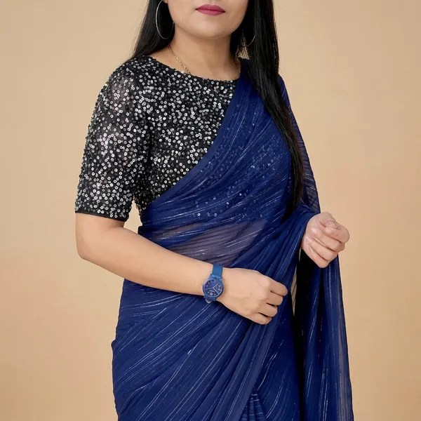 Fashionday_Fashion_Georgette_Saree_With_Unstitched_Blouse_(Dark_Blue)