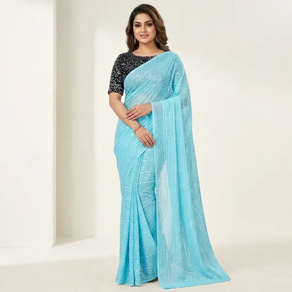 Fashionday_Fashion_Georgette_Saree_With_Unstitched_Blouse_(Light_Blue)