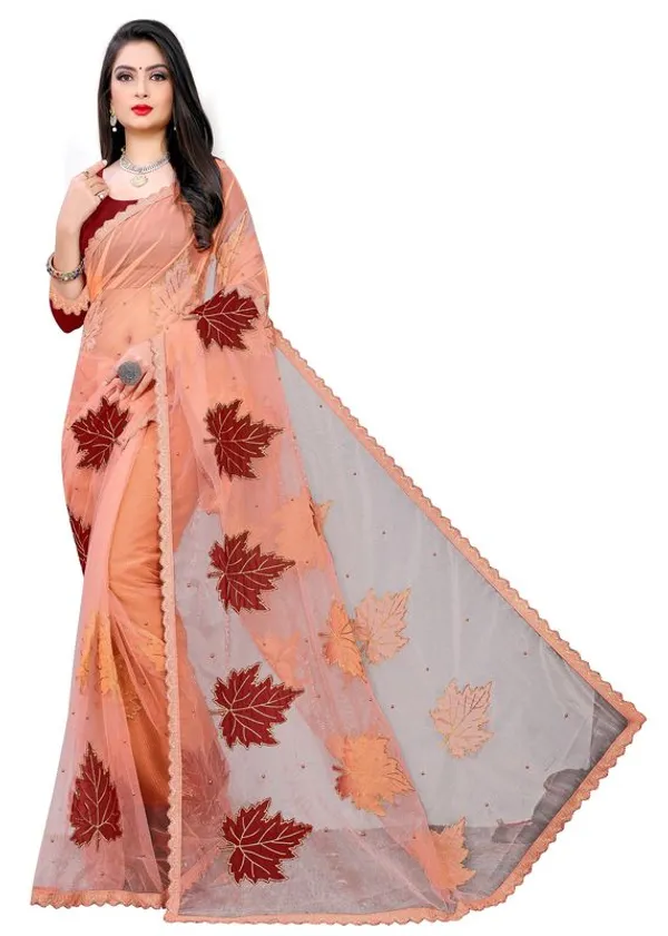 Fashion_Day_Embroidered_Bollywood_Net_Saree_(Orange)