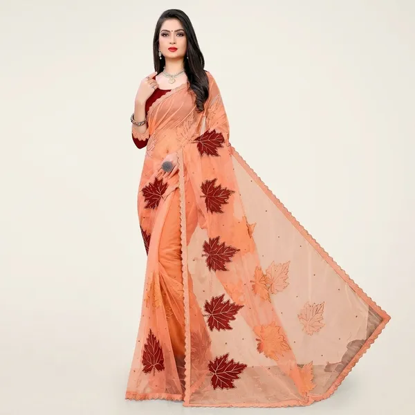Fashion_Day_Embroidered_Bollywood_Net_Saree_(Orange)