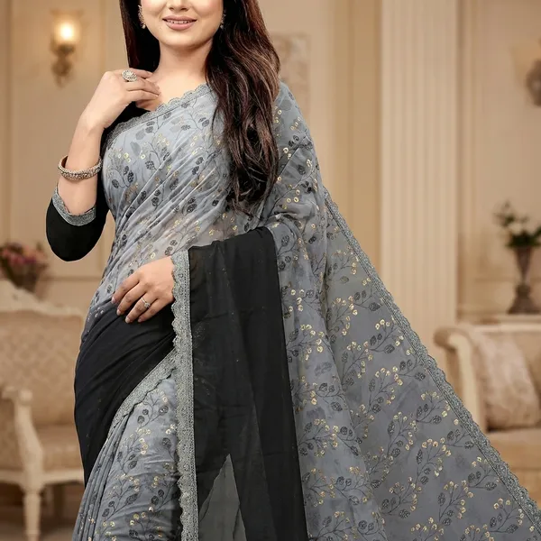 Fashion_Day_Floral_Print_Bollywood_Georgette_Saree_(Black_And_Grey)