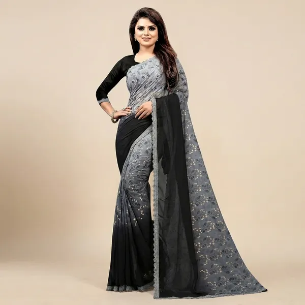 Fashion_Day_Floral_Print_Bollywood_Georgette_Saree_(Black_And_Grey)