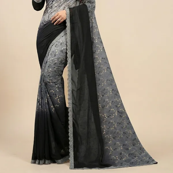 Fashion_Day_Floral_Print_Bollywood_Georgette_Saree_(Black_And_Grey)