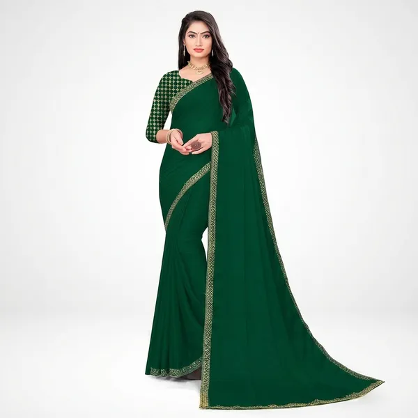 Fashion_Day_Embroidered_Bollywood_Georgette_Saree_(Dark_Green)