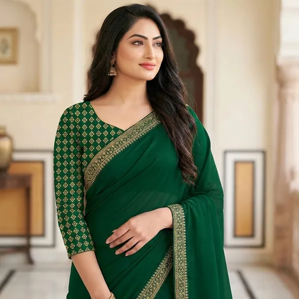 Fashion_Day_Embroidered_Bollywood_Georgette_Saree_(Dark_Green)