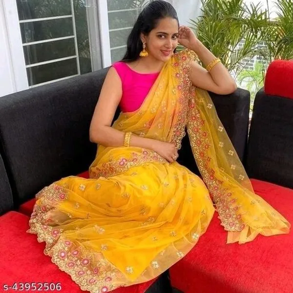 Fashionday_Bollywood_Net_Saree_With_Unstitched_Blouse_(Mustard)