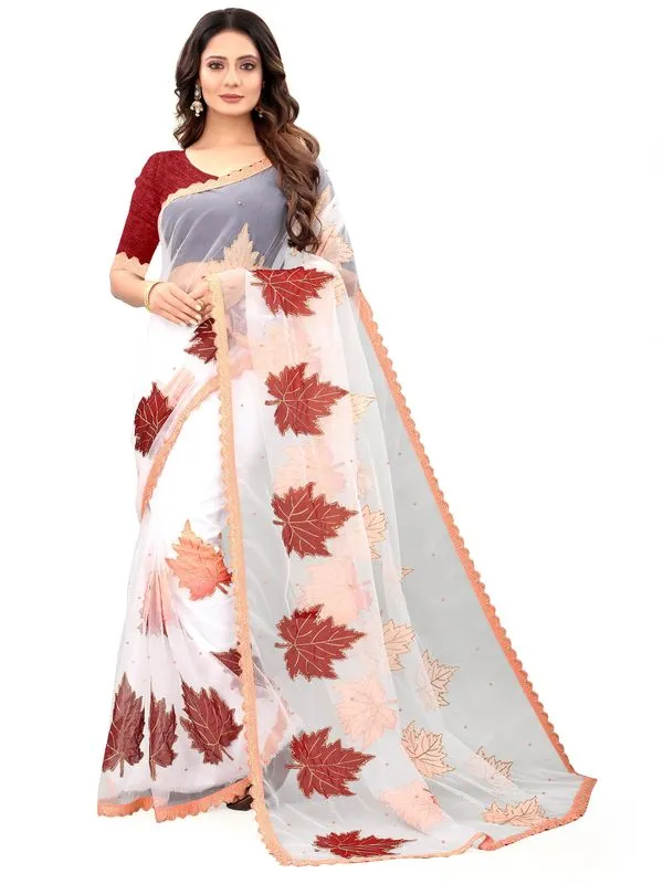 Fashion_Day_Self_Design_Bollywood_Net_Saree_(White)