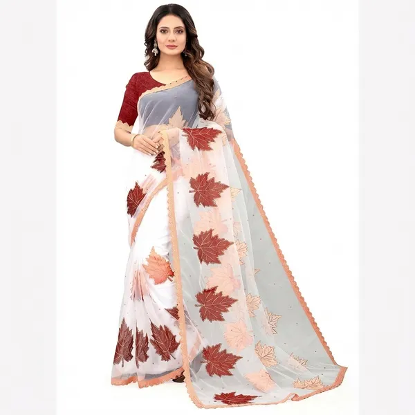 Fashion_Day_Self_Design_Bollywood_Net_Saree_(White)