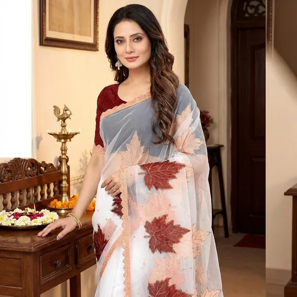 Fashion_Day_Self_Design_Bollywood_Net_Saree_(White)