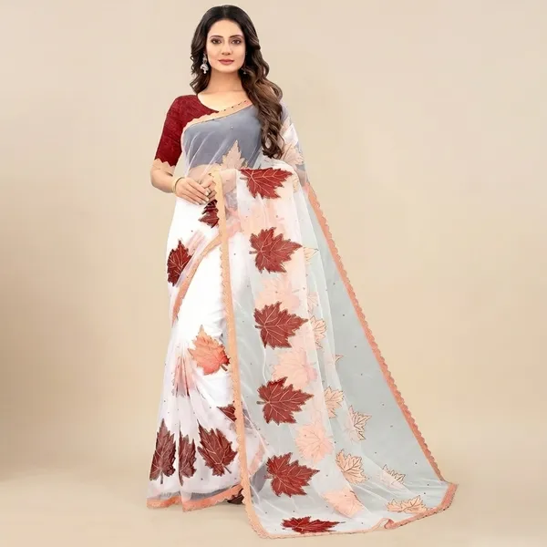 Fashion_Day_Self_Design_Bollywood_Net_Saree_(White)