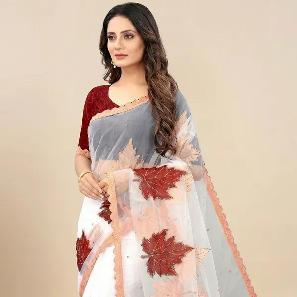 Fashion_Day_Self_Design_Bollywood_Net_Saree_(White)