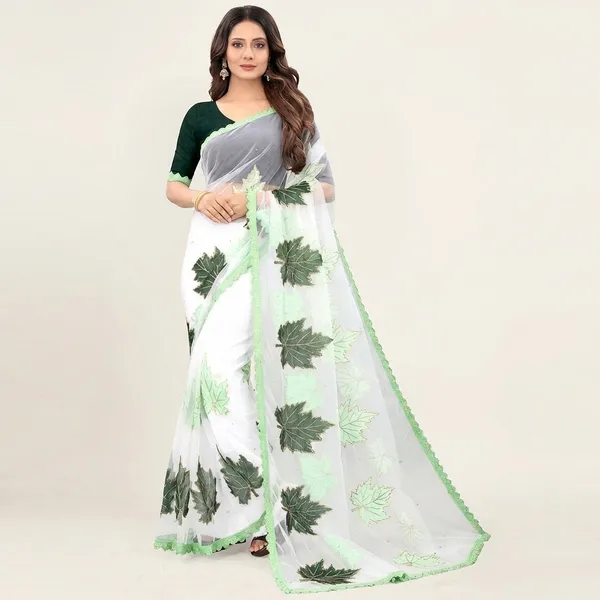 Fashion_Day_Self_Design_Bollywood_Net_Saree_(White)