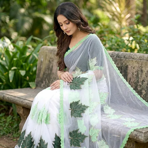 Fashion_Day_Self_Design_Bollywood_Net_Saree_(White)