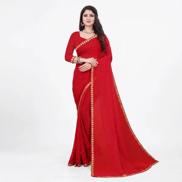 Fashionday_Embroidered_Fashion_Georgette_Saree_With_Unstitched_Blouse_(Red)