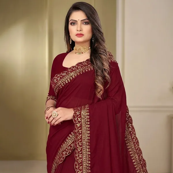 Fashion_Day_Embroidered_Bollywood_Georgette_Saree_(Maroon)