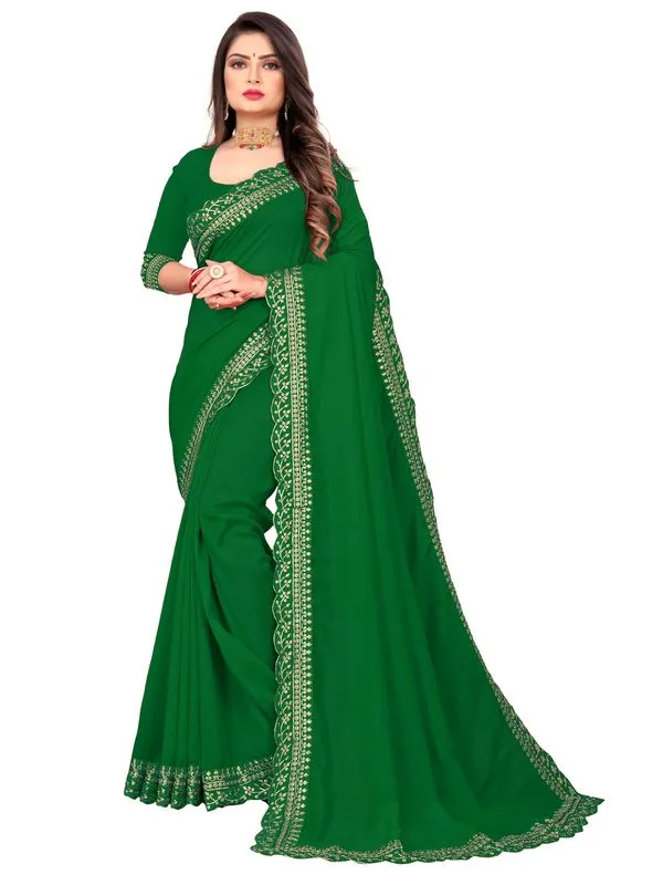 Fashion_Day_Embroidered_Bollywood_Silk_Blend_Saree_(Green)
