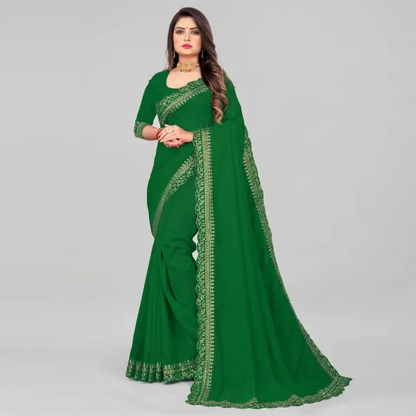 Fashion_Day_Embroidered_Bollywood_Silk_Blend_Saree_(Green)