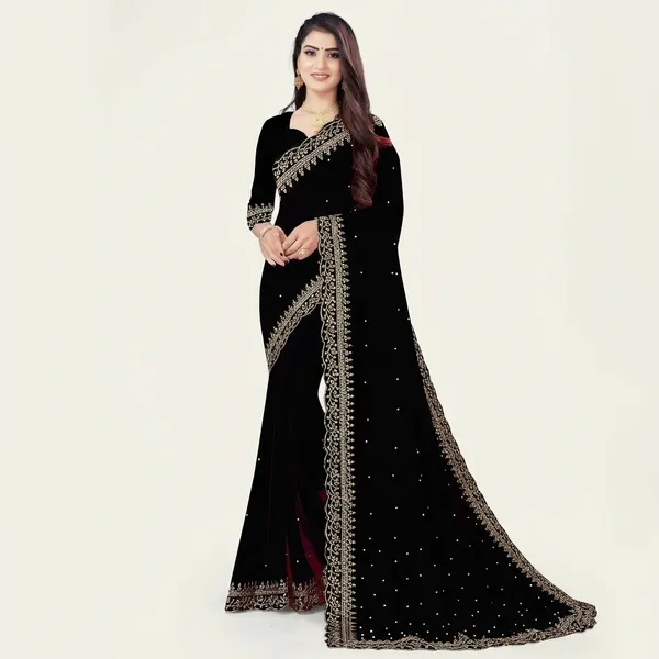 Fashion_Day_Embroidered_Bollywood_Georgette_Saree_(Black)