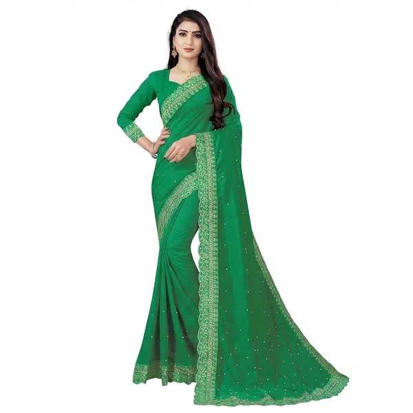 Fashion_Day_Embroidered_Bollywood_Georgette_Saree_(Green)