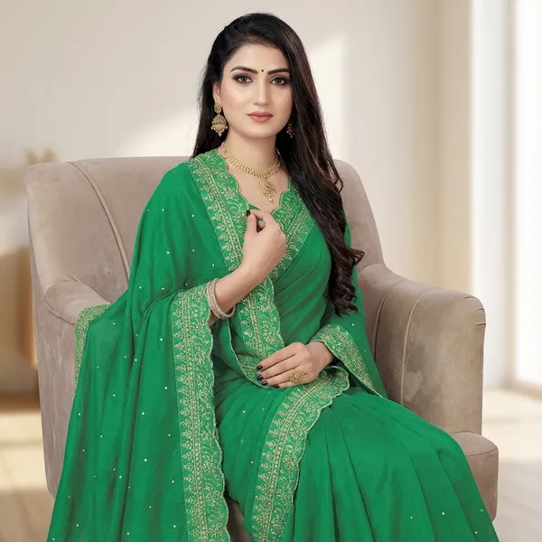 Fashion_Day_Embroidered_Bollywood_Georgette_Saree_(Green)