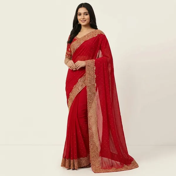 Fashion_Day_Embroidered_Bollywood_Georgette_Saree_(Red)